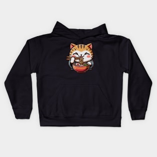 Ramen Is My Favourite Japanese Cat lover Kids Hoodie